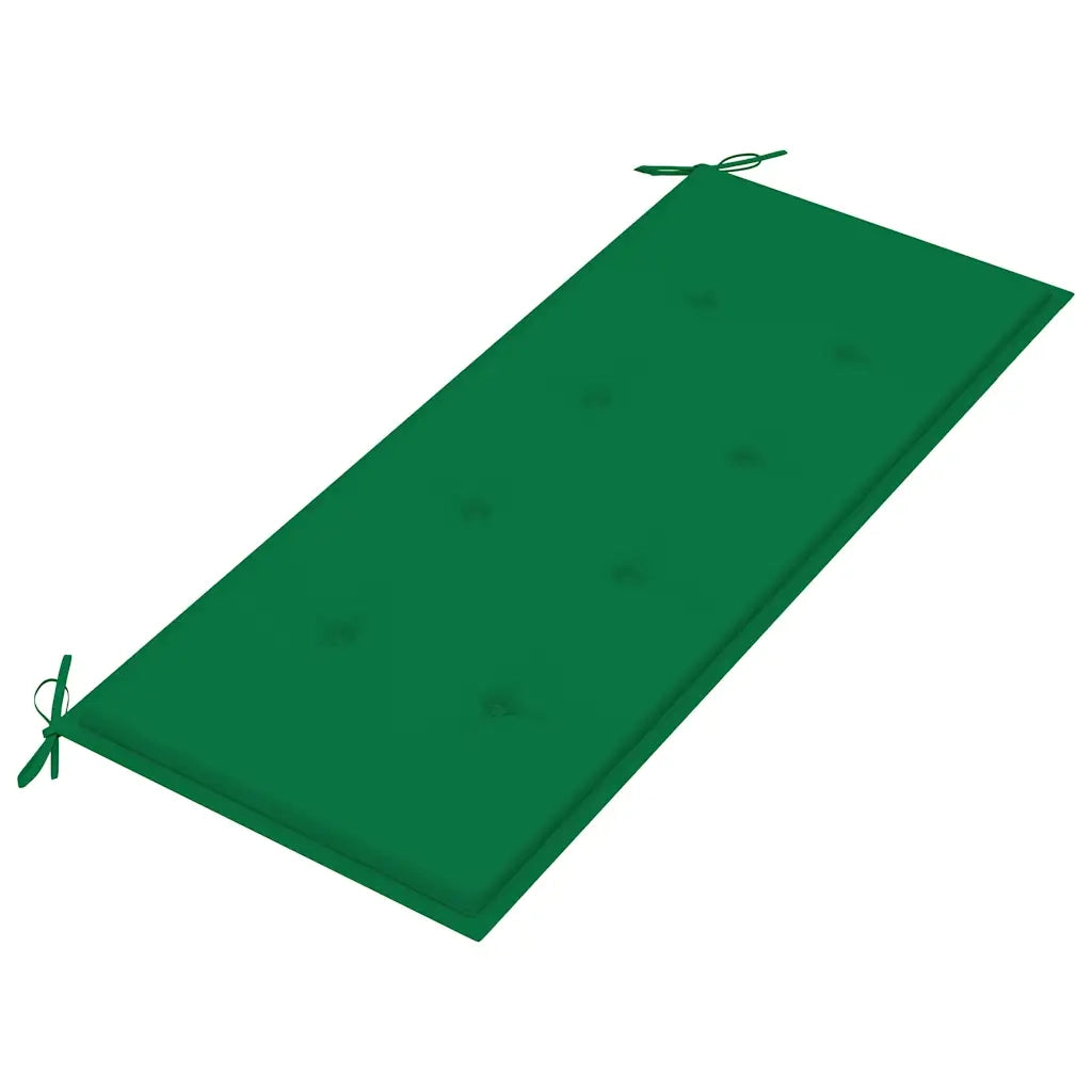 Panca da Giardino Pieghevole con Cuscino 118 cm in Bambù 3063854