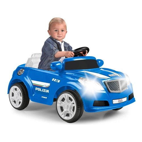 Auto elettrica feber feq07000 polizia twinkle car 12v r c azzurro
