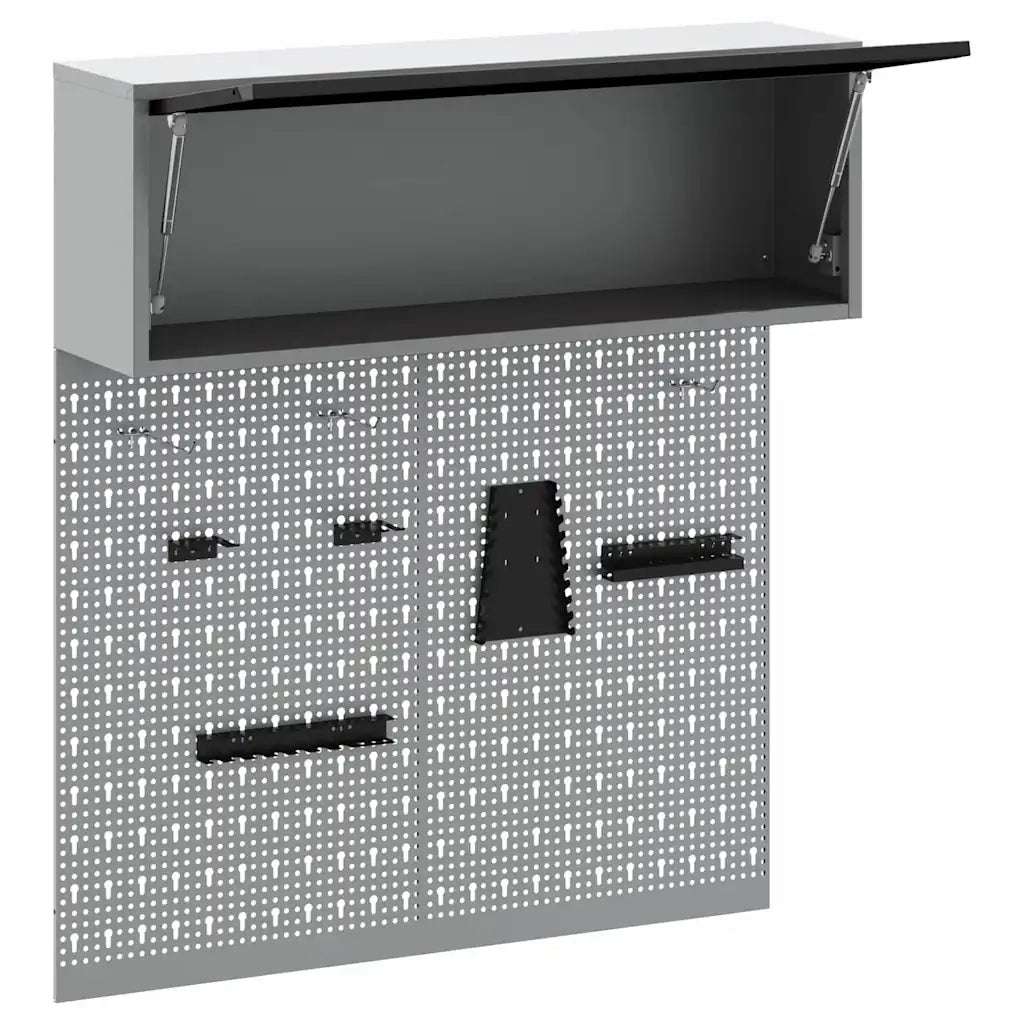 Set di armadi per attrezzi con lo scaffale 3 pz Nero CFW7367108