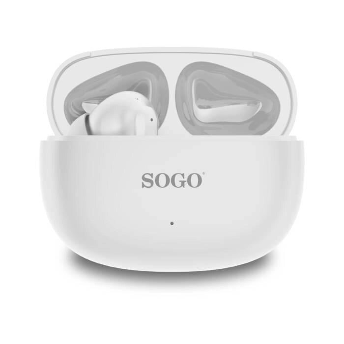 Auricolari bluetooth TWS 5.4 con cancellazione rumore ANC, custodia ricarica 600mAh, 4 microfoni, controlli touch - SOGO