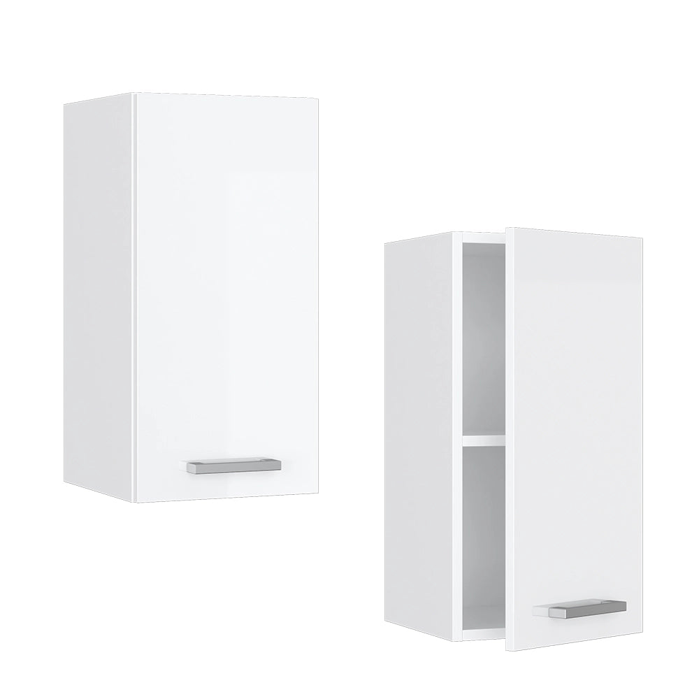 Vicco Pensile da cucina Bianco lucido 30 cm