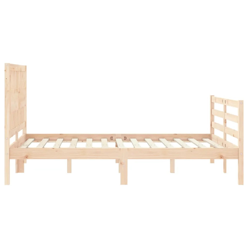 Giroletto con Testiera Small Double-Struttura Letto in Legno Massello 775967
