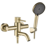 Rubinetto Da Vasca Rea Lungo Stripe Gold Brush