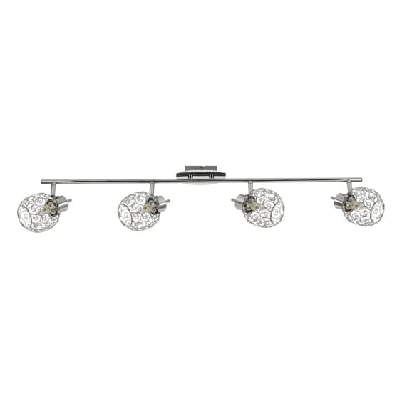 Plafoniera Candellux Horus 4xG9 cromo cristalli 77cm