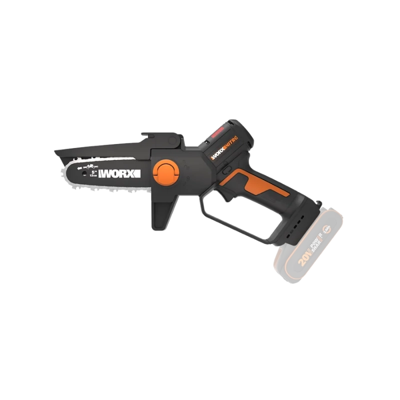 Motosega Potatore a Batteria WG325E.9 20V Brushless Solo Corpo Barra 12 cm - Worx Nitro