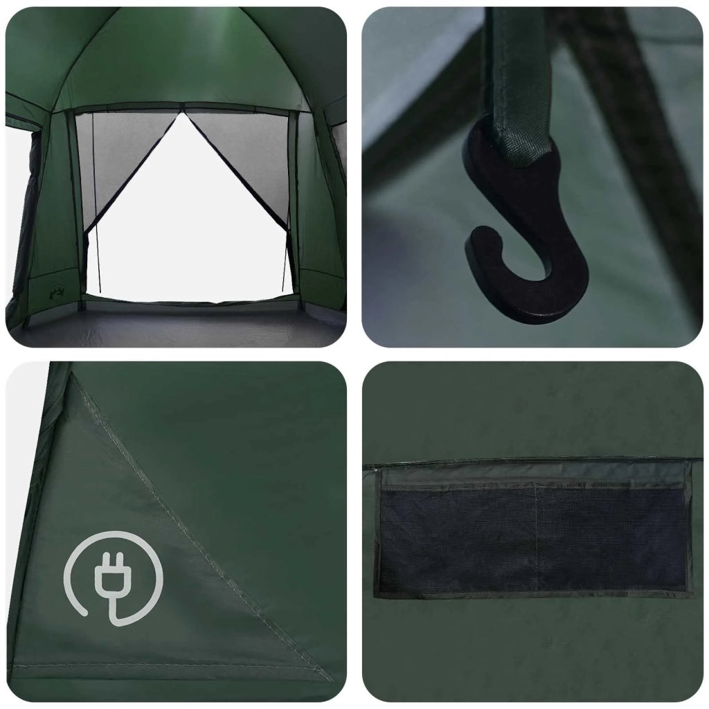 Tenda Capanna Verde militare 8 persone Poliestere e Acciaio 42028578