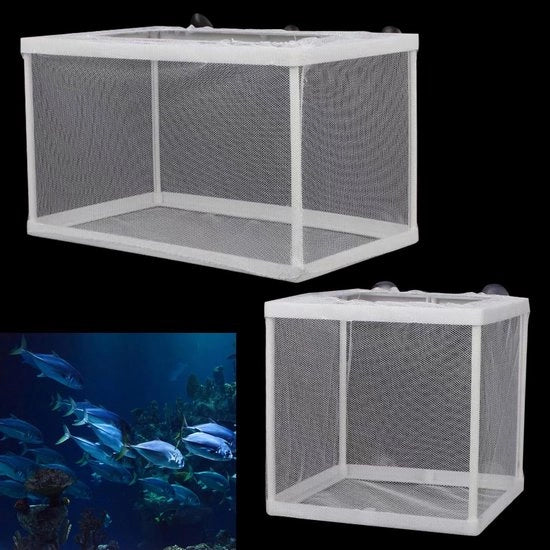 Set di isolamento per acquari - Rete isolante - 2 pezzi - Isolamento per acquario - Materiale plastico - Robusto - Dimensioni 14,5 x 16/26,5 x 15,5 cm - Rete per acquario