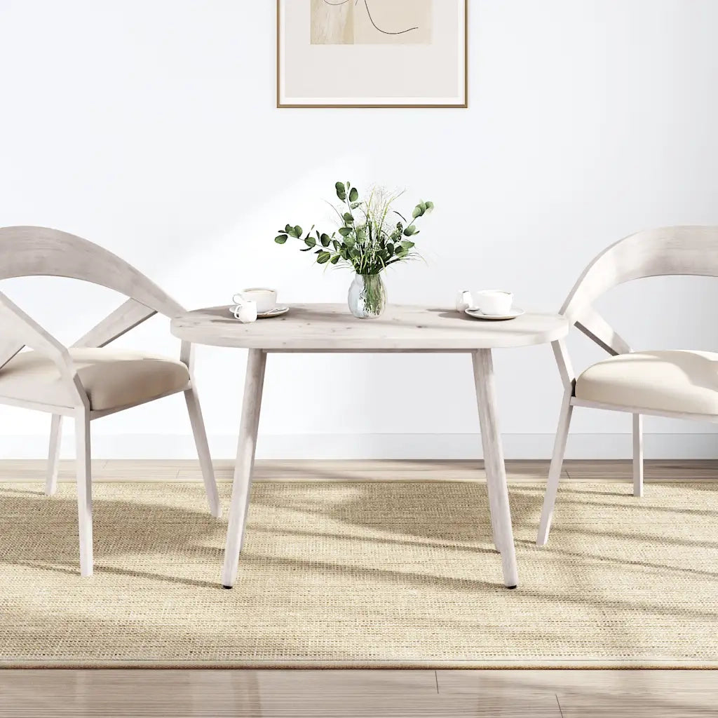 Piano Tavolo Bianco 90x45x2,5cm in Legno Massello di Pino Ovalecod mxl 120095