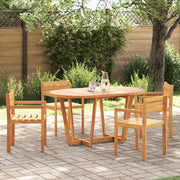 Set da pranzo da giardino da 5 pz in Legno Massello di Acacia 3334771