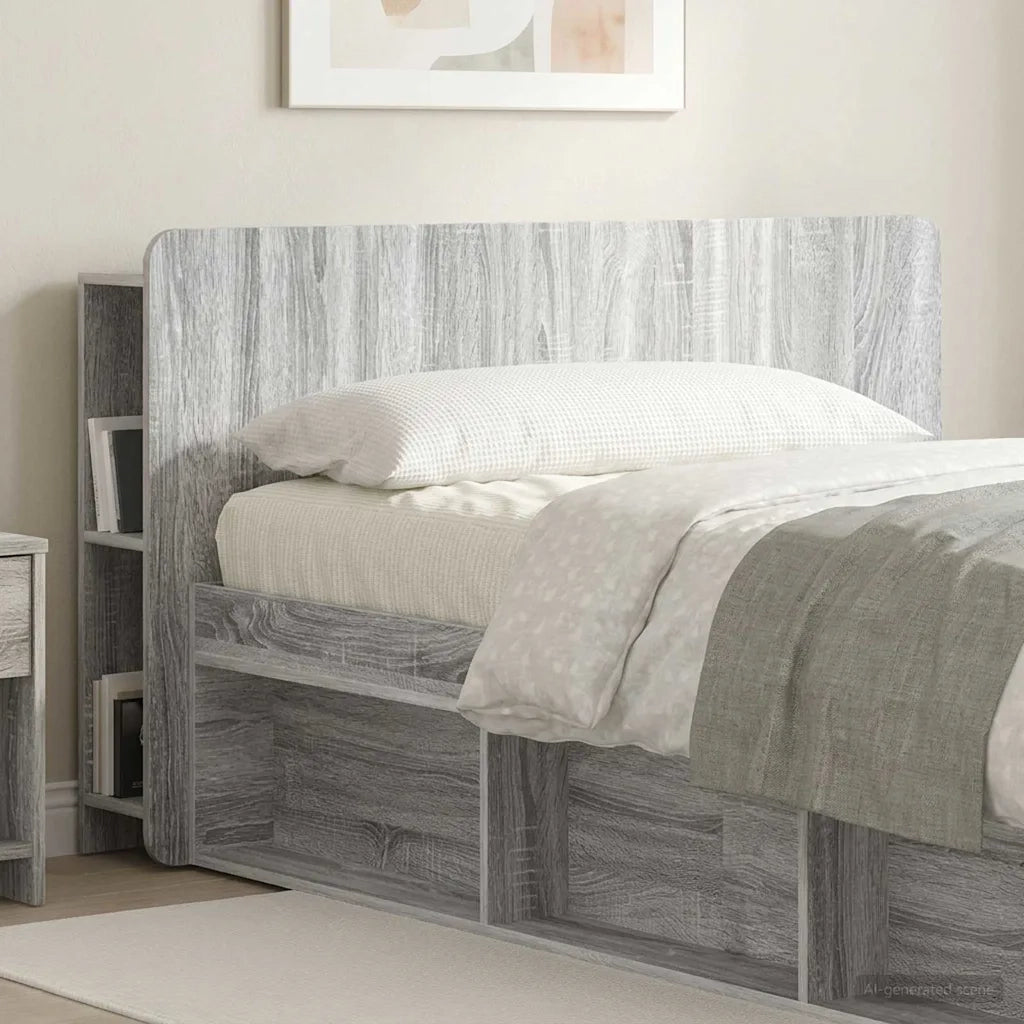 Testata del letto Grigio Sonoma Legno ingegnerizzato