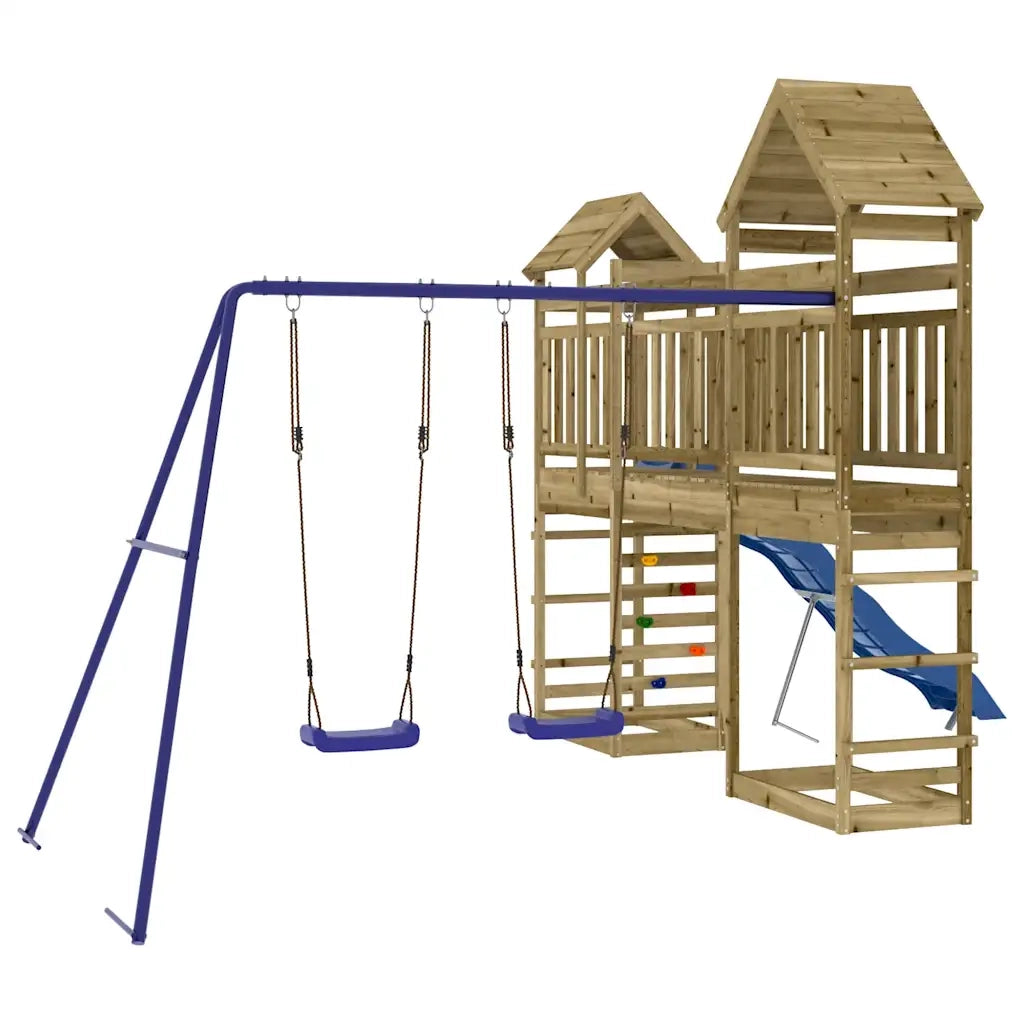 Set da Gioco da Esterno in Legno di Pino Impregnatocod mxl 78677