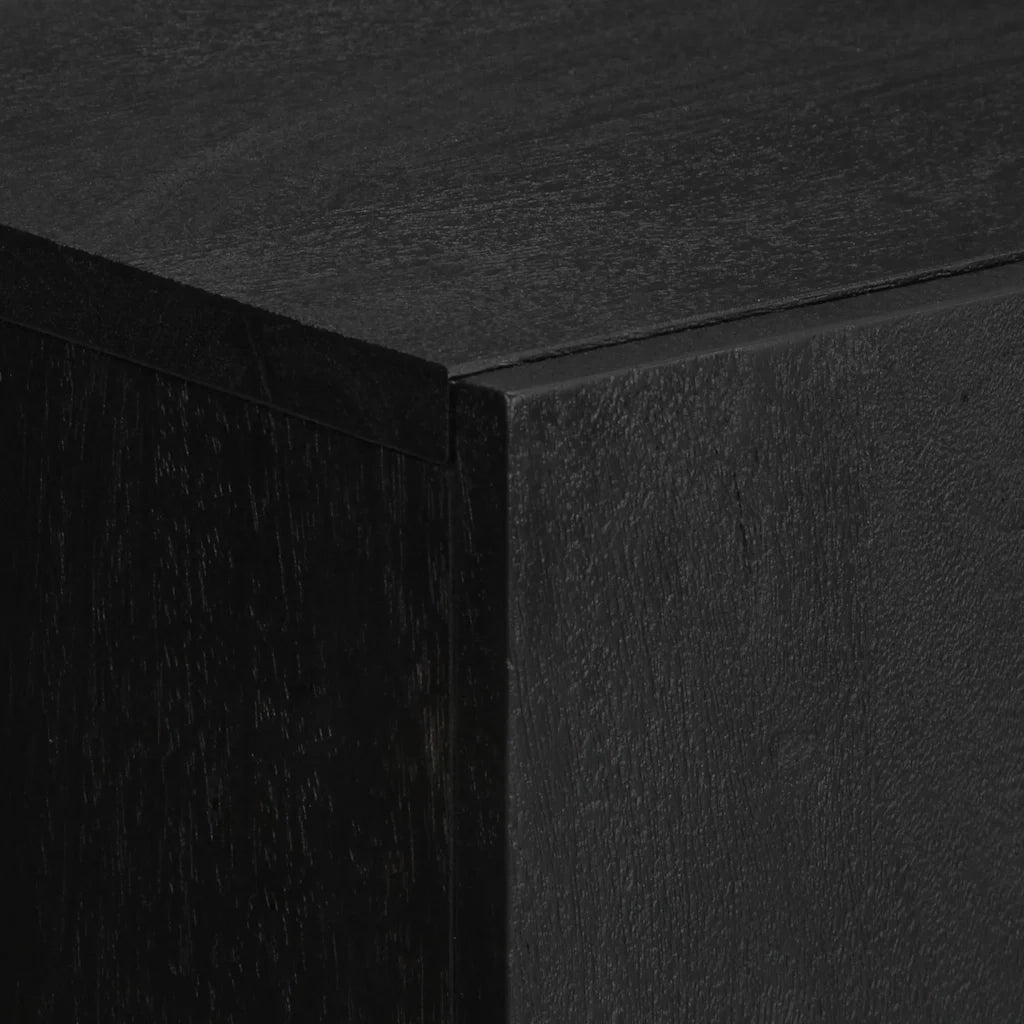 Credenza Nera 60x33x100 cm in Legno Multistrato