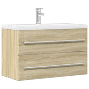Mobile Lavabo-Armadietto da bagno Legno Antico 80x38,5x48 cm in Legno Multistrato
