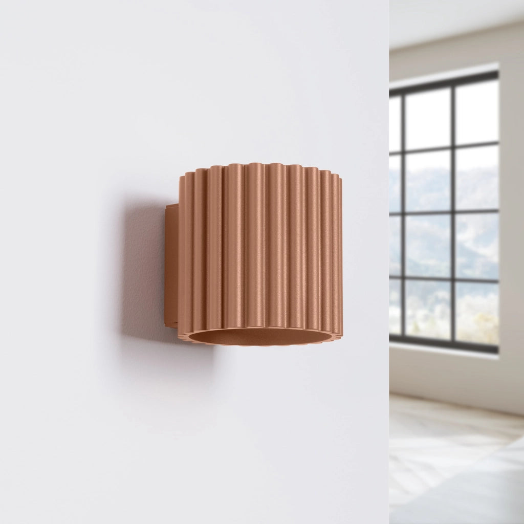 Applique moderna mocca tubo 10cm su-giù G9 10W VISTAO
