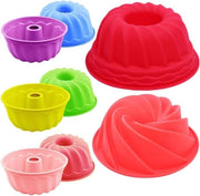 Set di 8 Forme per Torta in Silicone - Mini Forme per Muffin per Cucina - 3 Dimensioni