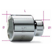 BETA Chiave Bussola Bocca Esagonale Acciaio Cromato - Uni-ISO 2725 din 3124 - 928-a mm 41