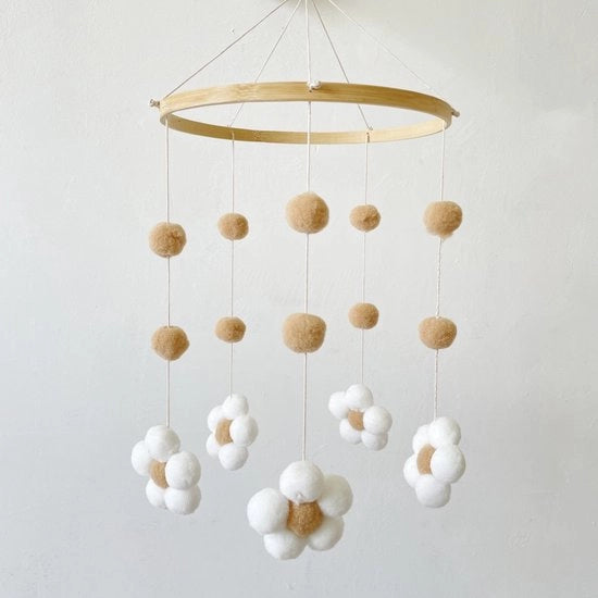 Mobili per bambino con pompon decorativi per la camera da letto del bambino