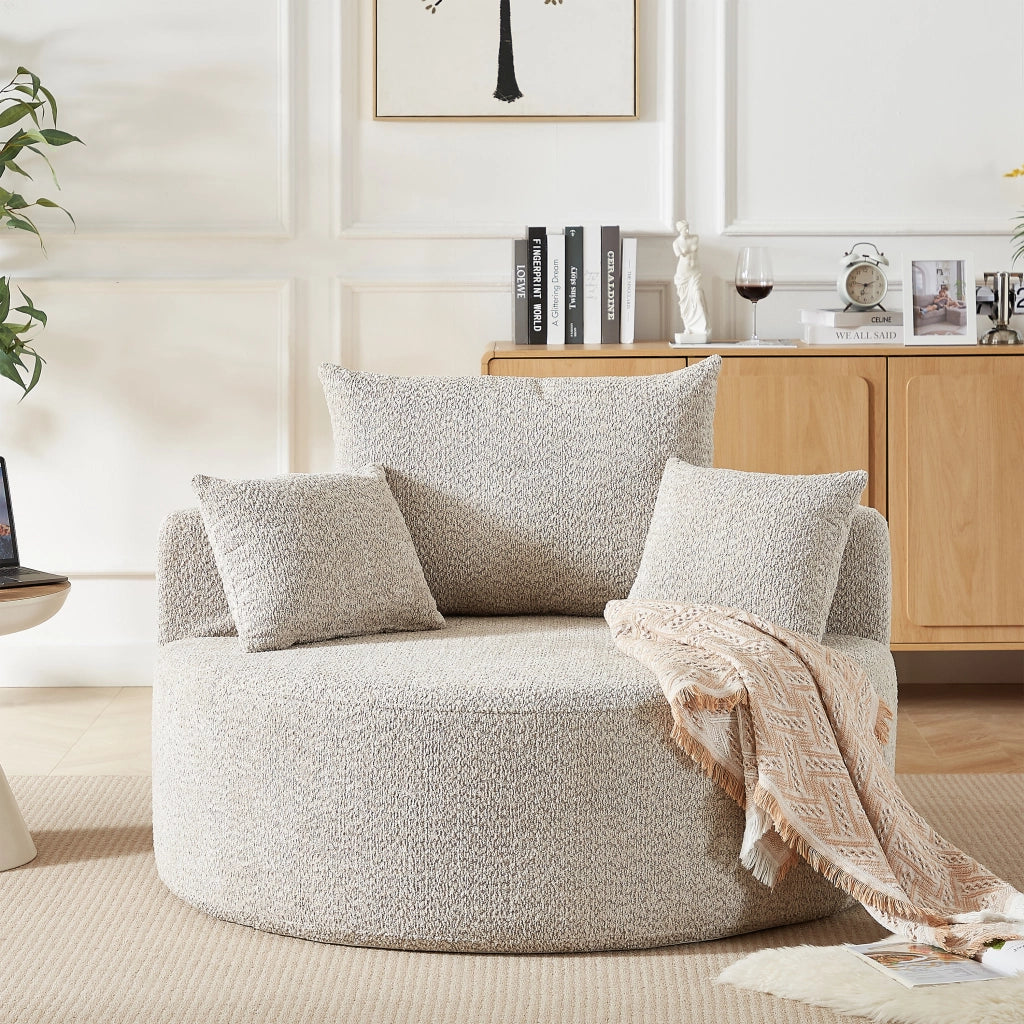 Poltrona Letto Singola in Tessuto Chenille ¨C Xylo ¨C Relax, Grigio