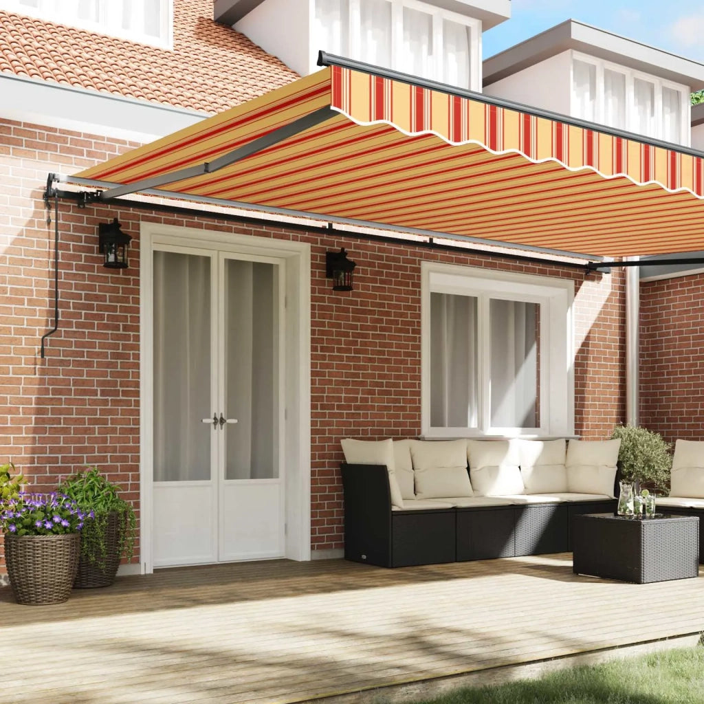 Tenda Retrattile Giallo e Arancione 500 × 350 cm 3331491