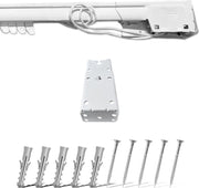 Bastone Binario Riloga Zineffa Scorritenda Estensibile in alluminio laccato bianco alta qualità, estesensibile da 76 cm a 122 cm