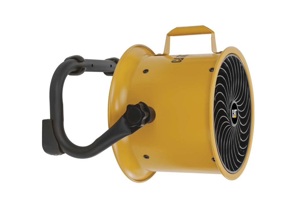 Caterpillar HVD-9AC Ventilatore a Pavimento Alta Velocità Ø23 cm, 60W, 4 Velocità, 27 m³/min, Pale in Alluminio, Orientabile, Montaggio a Parete, Compatto e Potente