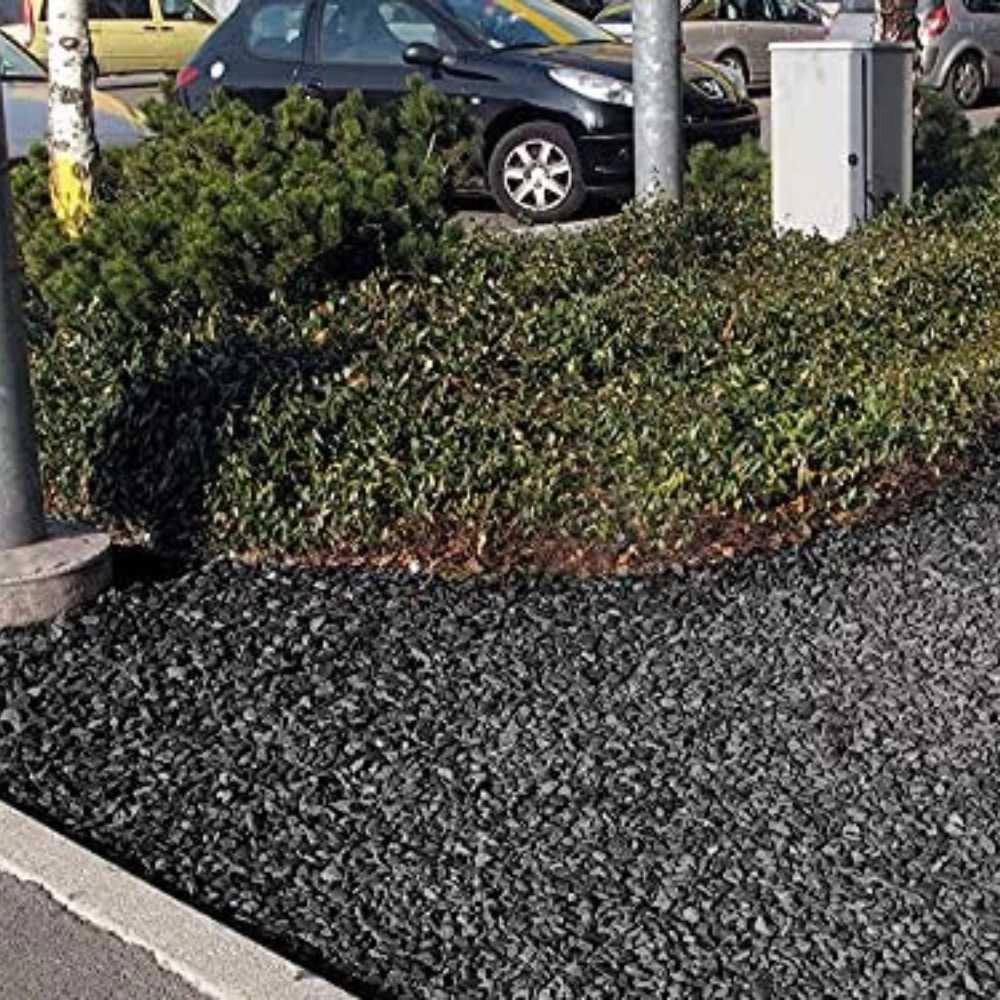 Ciottoli nero ebano pietre naturali decorativi giardini aiuole vasi *** misura 25/40, formato 25 kg, confezione 1