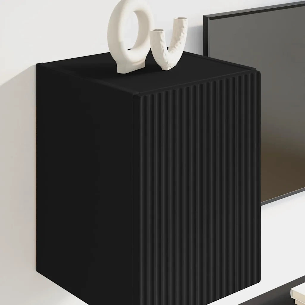 Mobile TV da parete Nero 30 x 31 x 40 cm Legno multistrato