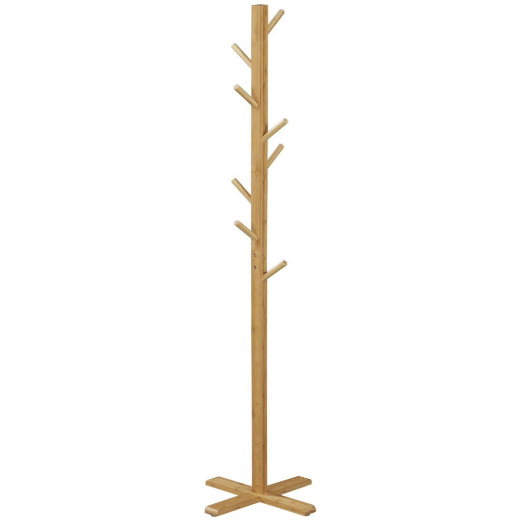 Appendiabiti a Forma di Albero ¨C Xylo ¨C Bamb¨´ Naturale 8 Ganci 178cm