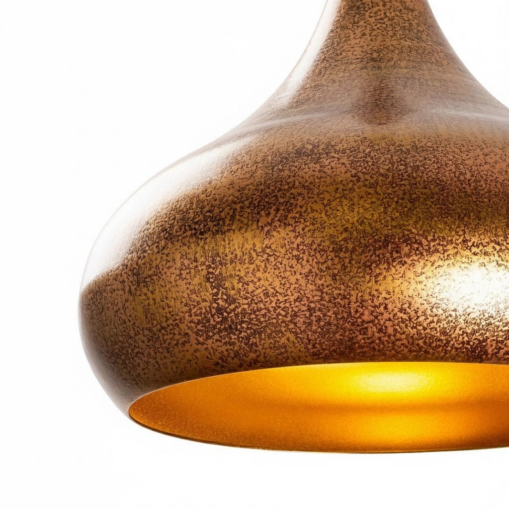 Ricco, Lampada a Sospensione 942flg1316, Marrone Rame