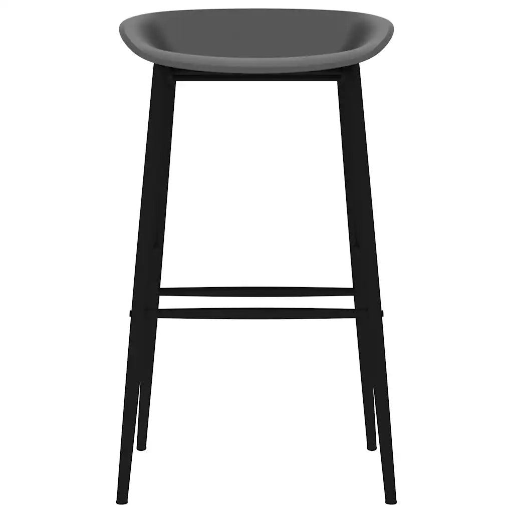 Sedie da Bar 4 pz Grigie 248169