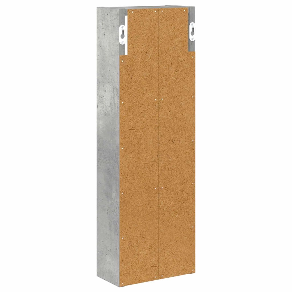 Armadio da bagno a muro Grigio Cemento 20 x 10 x 60,5 cm