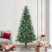 Albero di Natale artificiale con luci integrate Verde 240 cm 3396793