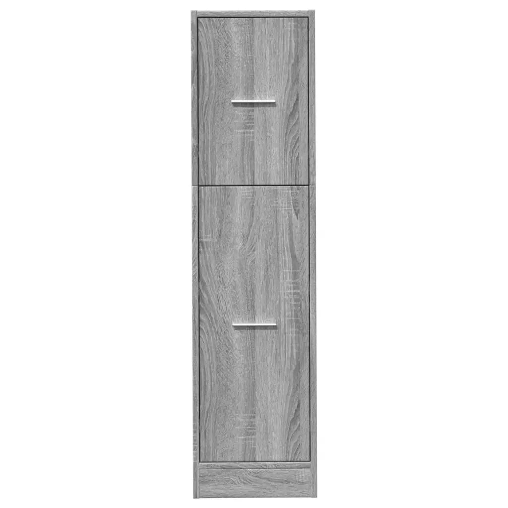 vidaXL Armadietto da Farmacia Grigio Sonoma 30x41x118 cm in Truciolato
