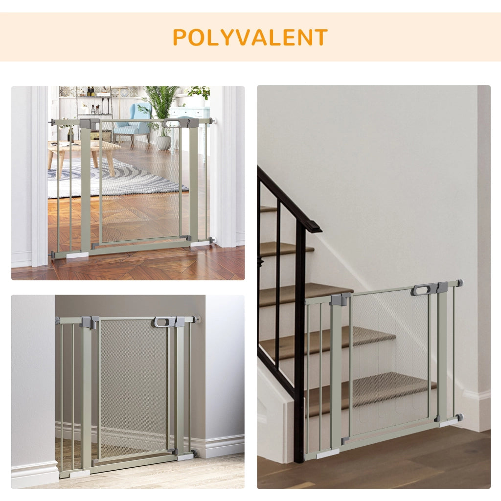 Barriera per animali domestici ¨C zephmum ¨C grigio 75-103 cm