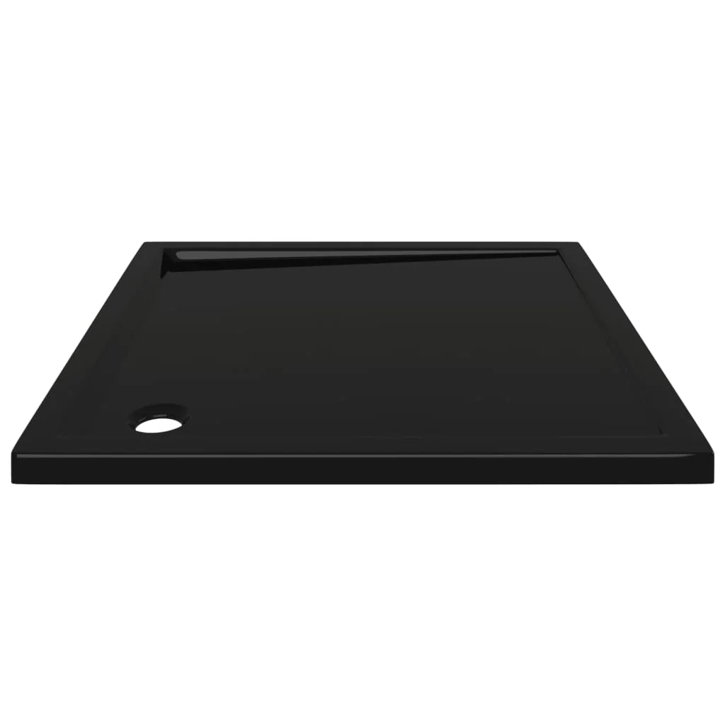 Piatto doccia base doccia piatto doccia bagno WC cabina doccia casa interno quadrato ABS nero 80x80 cm 02_0001960