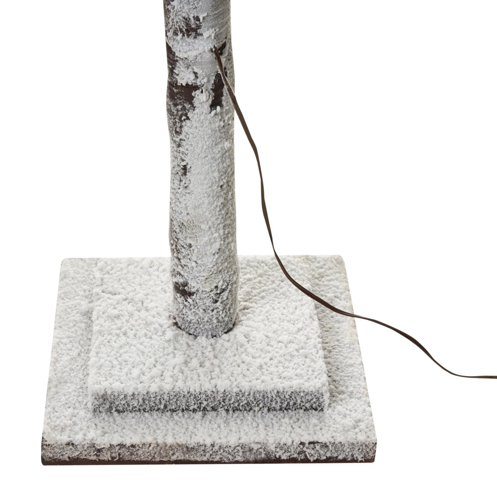 Albero di Natale Verde PE 180 cm Artificiale Luci LED innevato Moderno Scandinavo Outdoor & Indoor