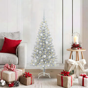 Albero di Natale con 150 LED con supporto Argento 120 cm PET 3396655