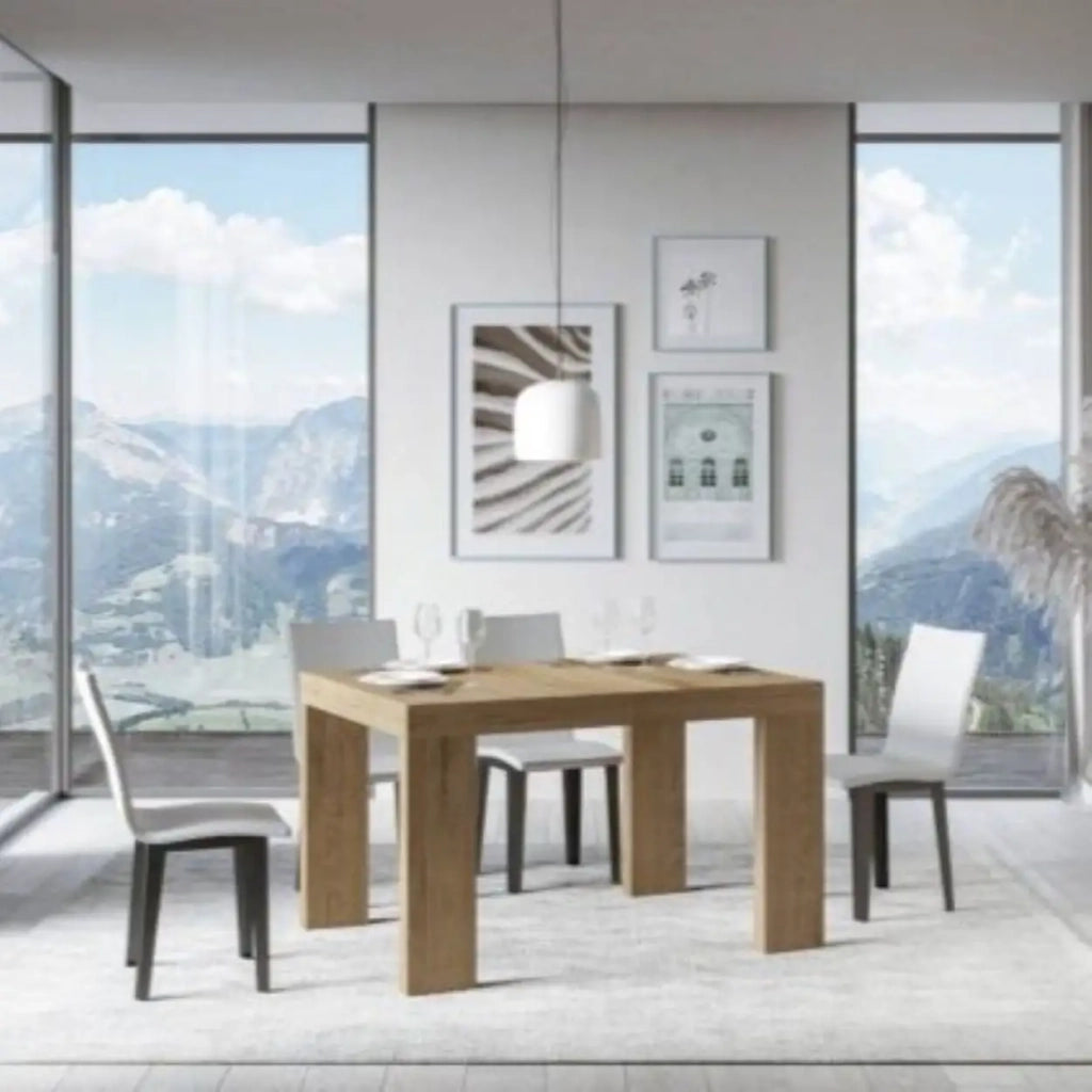 Tavolo allungabile 140/400x90 cm Roxell colore quercia natura
