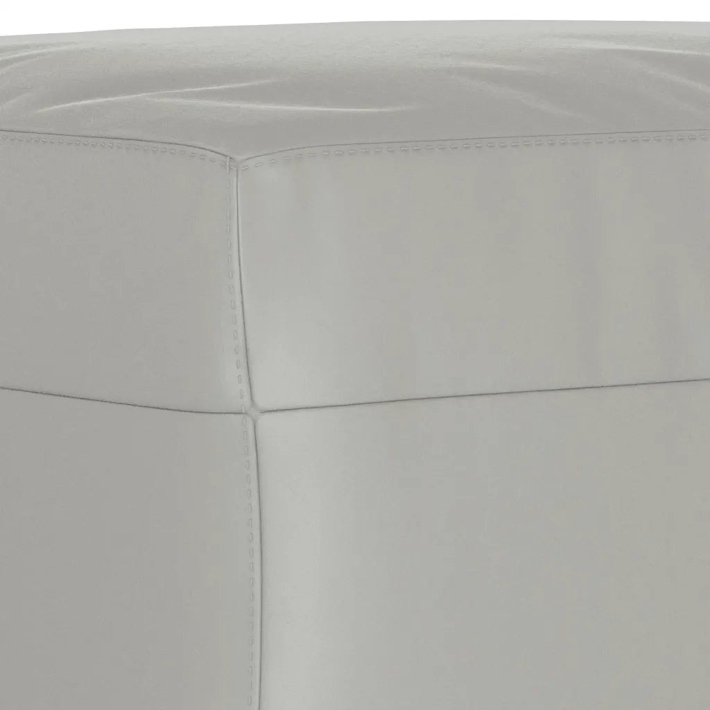 Set Divani 3 pz con Cuscini Grigio Chiaro in Tessuto Microfibra