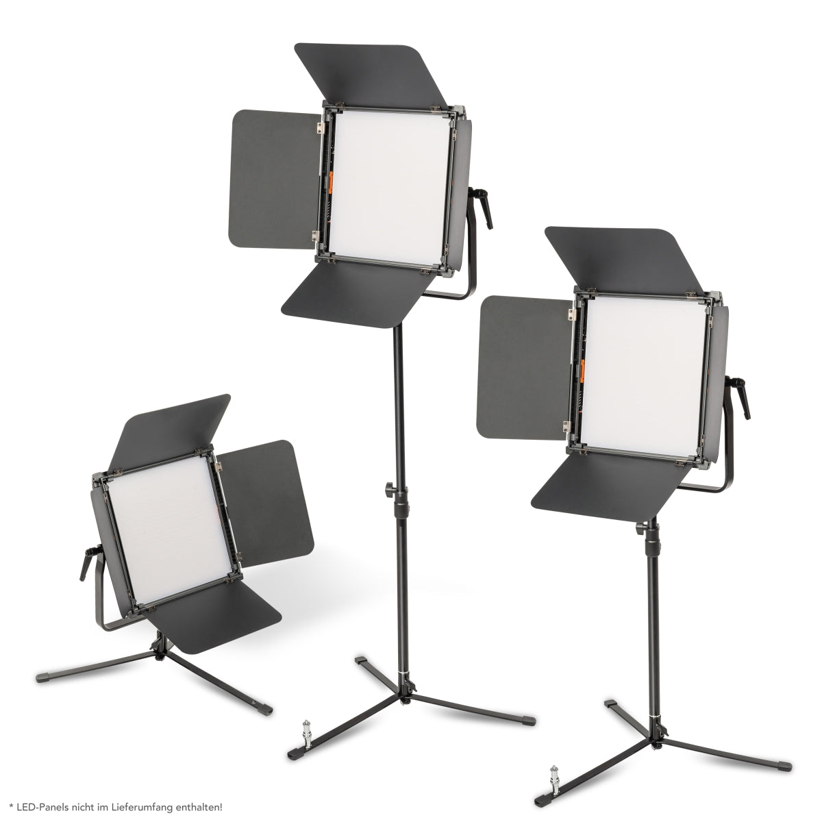 Stativo per luci a pavimento BL-K + colonna centrale estensibile 45-80 cm, cavalletto fotografico con spigot 5/8" e 1/4" 3/8", per foto e video