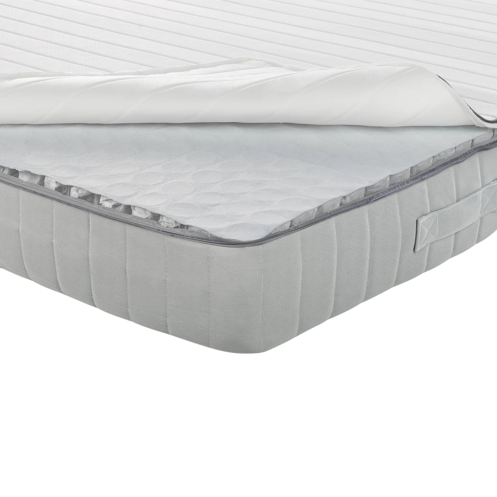 Materasso rigido a molle insacchettate sfoderabile a 7 zone 160 x 200 cm con maniglie