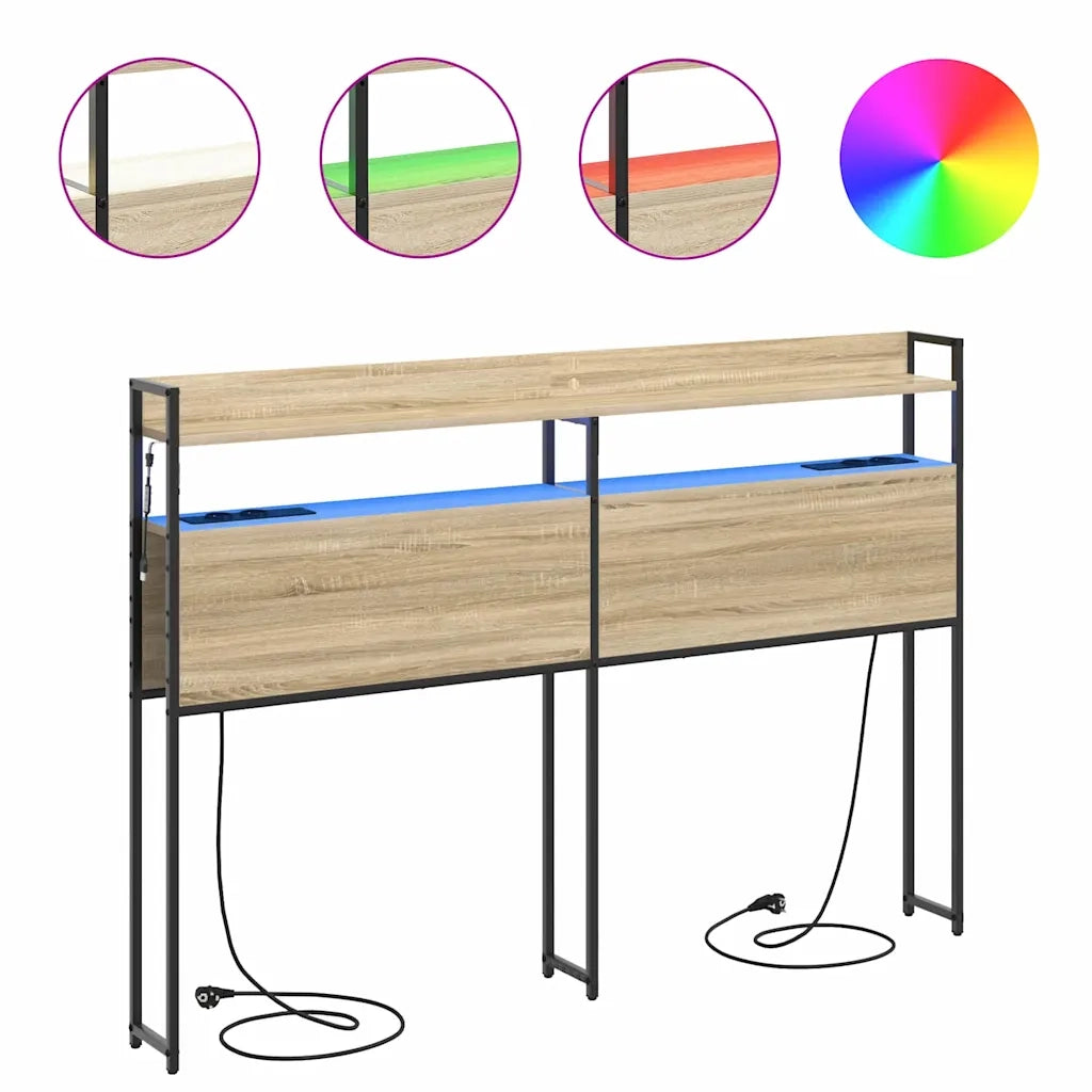 vidaXL Testata contenitore rovere sonoma 150 cm Legno multistrato