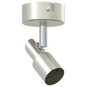 Faretto da soffitto moderno orientabile per interni 8 x 8 x 10,5 cm acciaio nichelato 02_0058312
