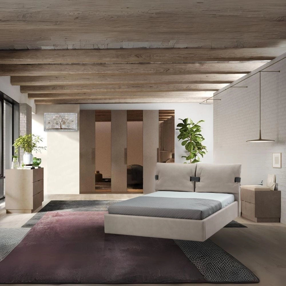Armadio 6 ante battenti con specchi bronzati Mustella 275x55x240h colore bronzo