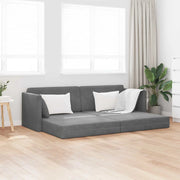 Divano-letto da pavimento Grigio scuro 213 x 70 x 77 cm Velluto 4106727