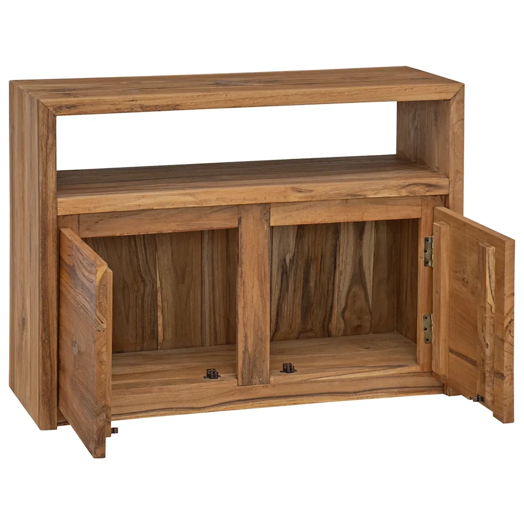 Credenza | Madia | Buffet da pranzo | Armadio da pranzo 80x30x60 cm in Legno Massello di Teak
