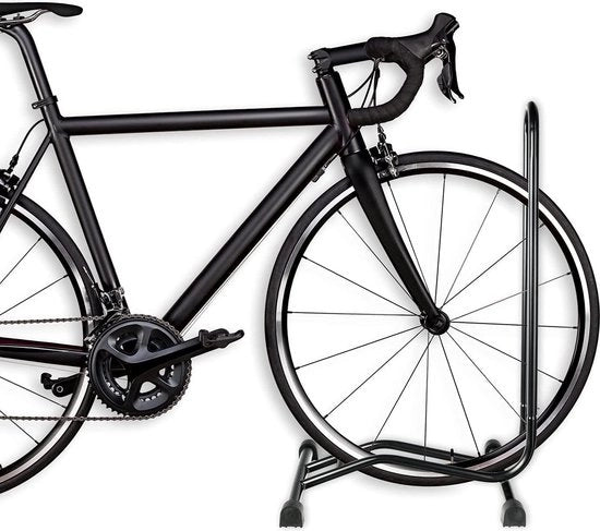 Sostegno bicicletta - standa libero - 38 x 42 x 75 cm - nero - manubrio bicicletta - Sostegno espositivo