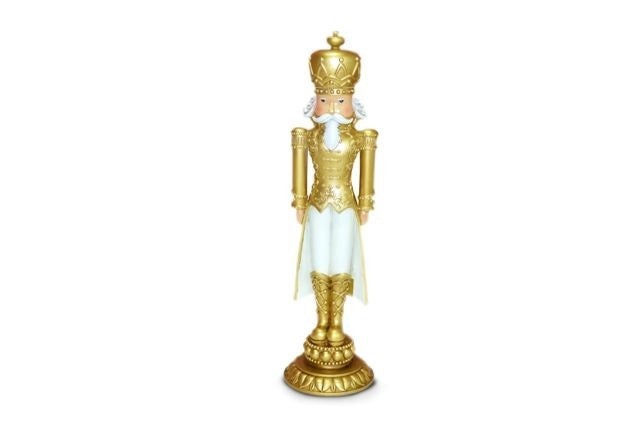 Decorazione Casa Natalizia Soldatino Lo Schiaccianoci Oro con Luce 46 cm