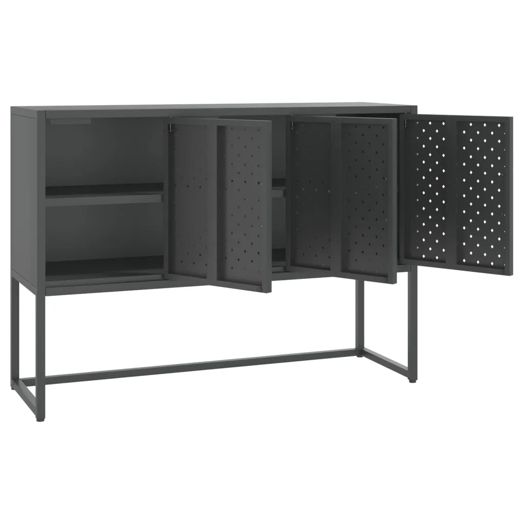 Credenza Antracite 105x35x75 cm in Acciaio cod mxl 18514