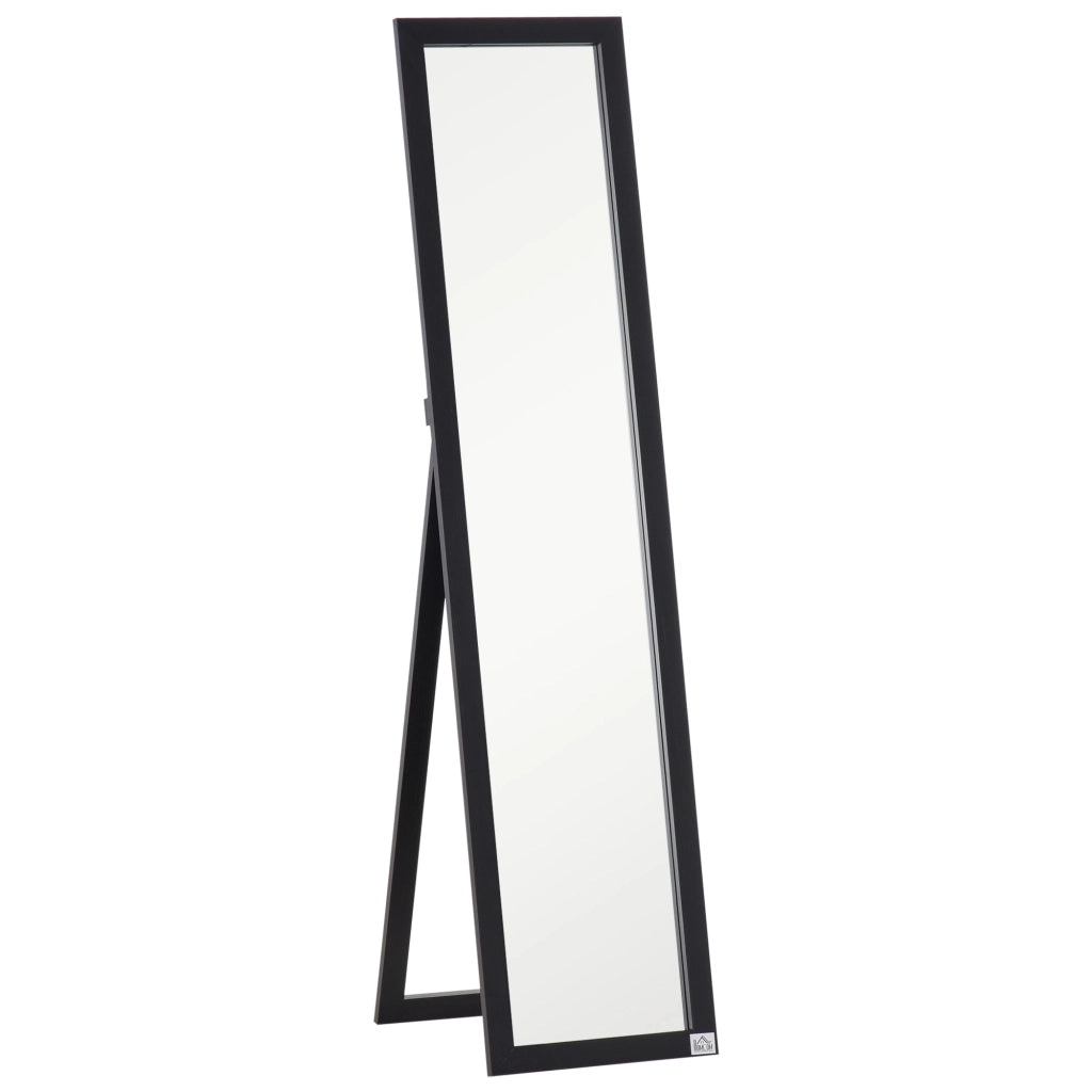 Specchio a Parete Moderno per Corridoio e Camera da Letto ¨C zephmum ¨C Nero 37x37x154 cm